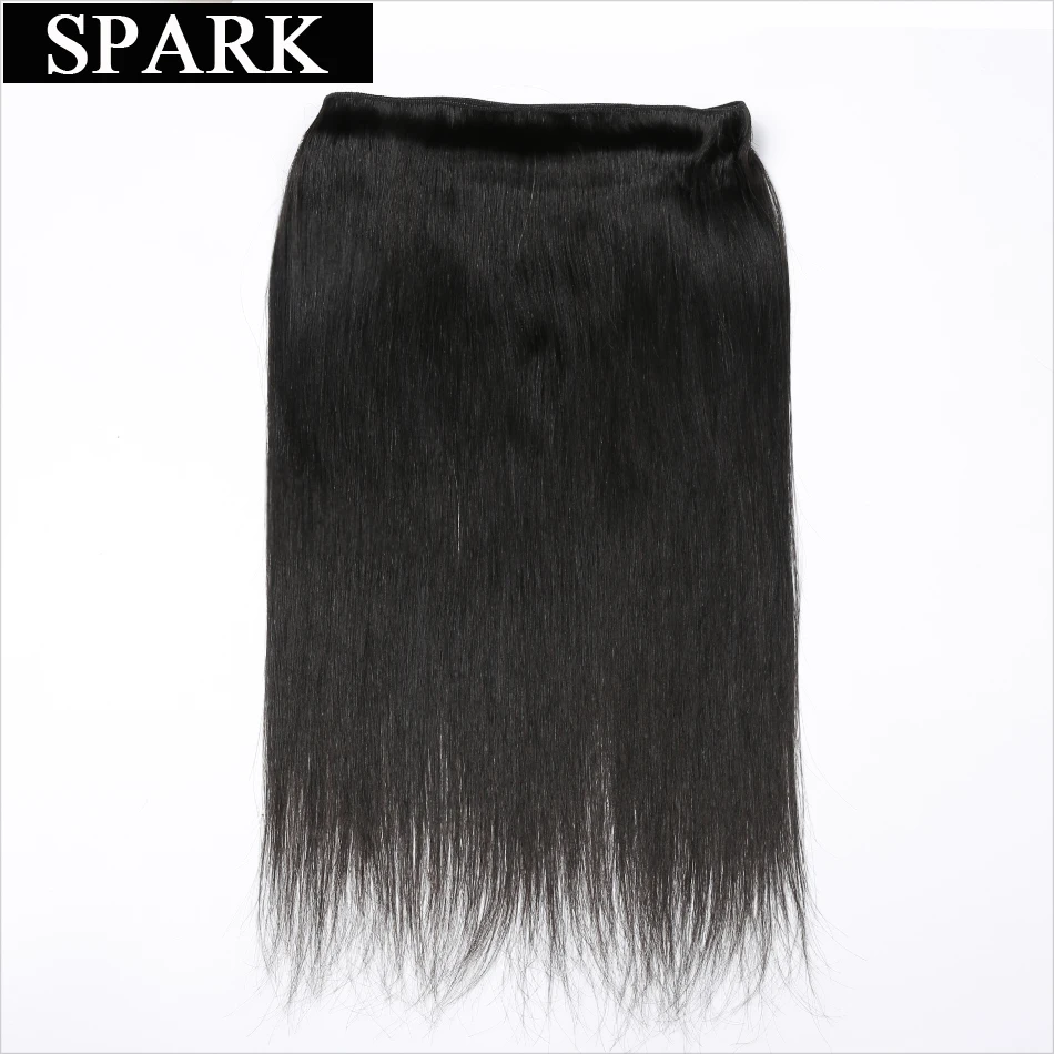 Прямые бразильские натуральные волосы SPARK Hair 1 шт. волнистпряди 100% необработанные