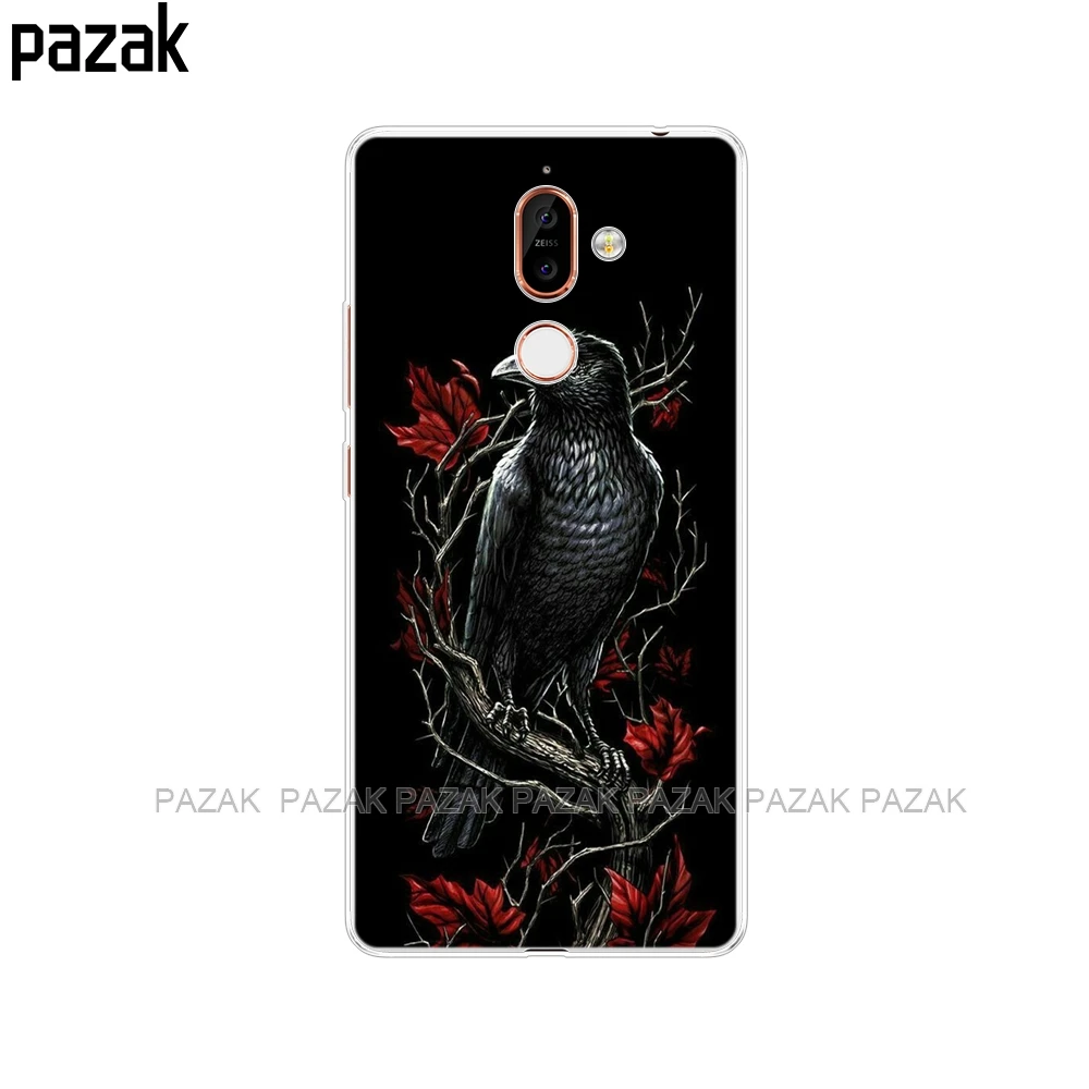 52257 Чехол для nokia 6 6,1 7 plus 8 9 nokia 6 2018x5x6, мягкий силиконовый чехол из ТПУ для задней панели телефона с принтом, окрашенные ракушки, сумки Fundas - Цвет: 52257