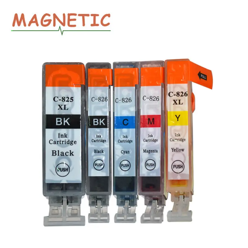 

Ink 5pcs For Canon PGI825 PGI-825 Cartridge Canon PIXMA MG5180 MG5280 MG6180 MG8180 IP4880 IP4980 IX6580 MX888 pgi 825
