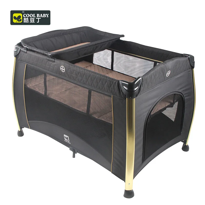 Coolbaby детская кровать с забором кроватка высокого качества складная легко носить