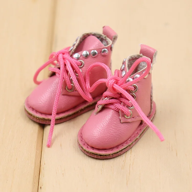 Leather Shoes 1 пара «сделай сам», «BJD», нарядная кукольная обувь, изысканная мини-обувь martin, зимние сапоги, кожаная обувь для 1/6, 30 см, BJD, аксессуары для куклы - Цвет: Leather Shoes