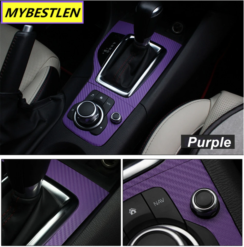 Переводная наклейка из углеродного волокна для панели передач стайлинга