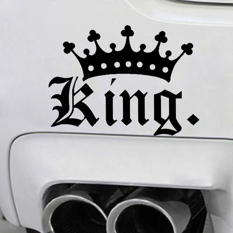 Король Корона забавная Автомобильная наклейка креативная мотоциклетная