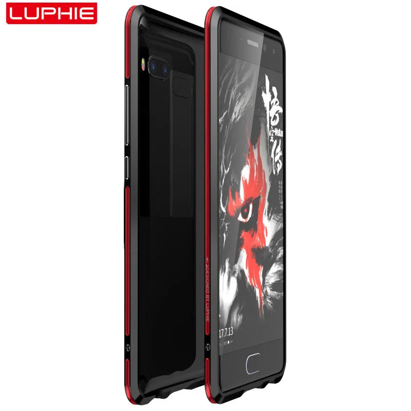 LUPHIE противоударный чехол для Meizu pro 7 Чехол два цвета Алюминиевый металлический бампер чехол для Meizu pro 7 coque