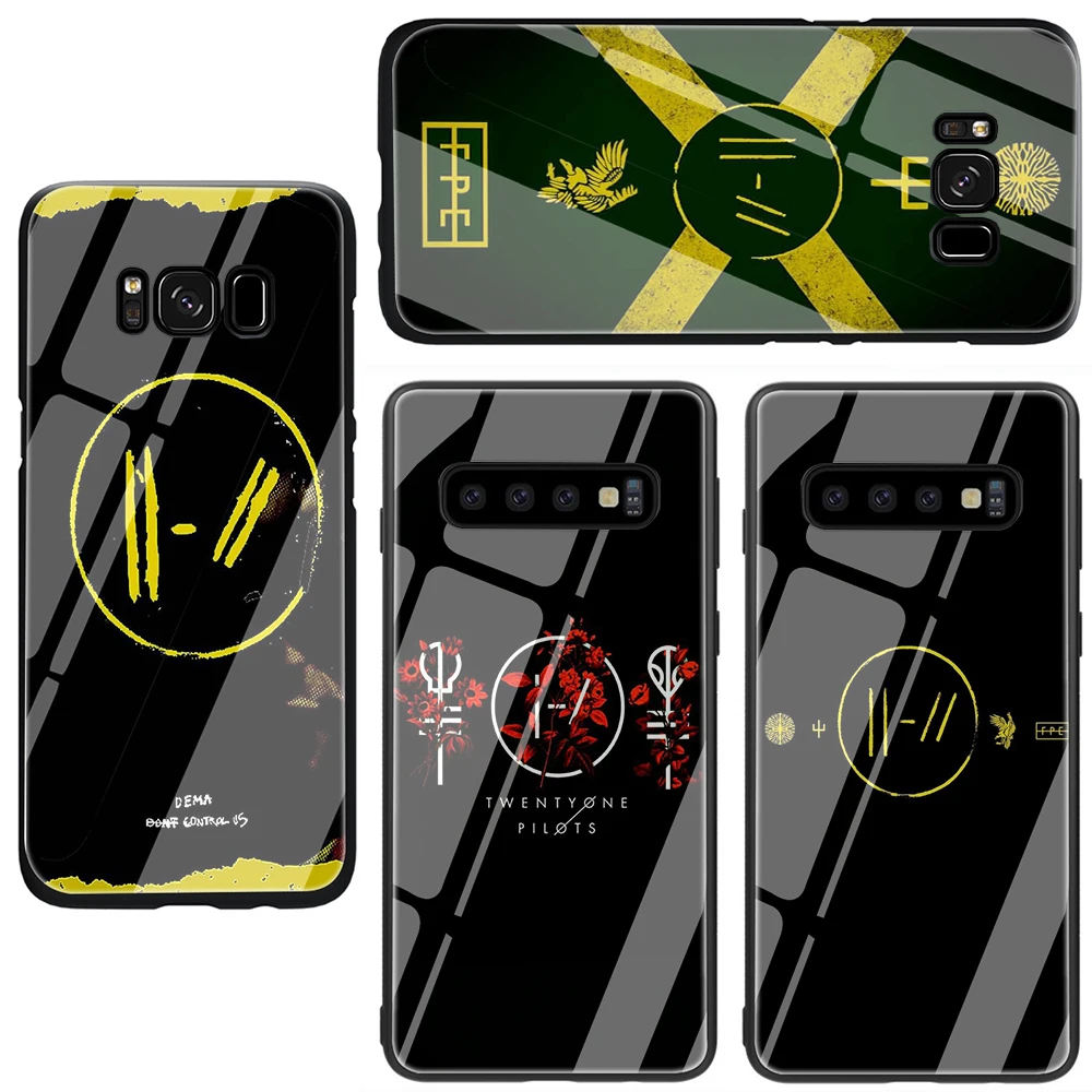 Twenty One Pilots 21 закаленное Стекло чехол для телефона чехол для samsung Galaxy S7 край S8 Note 8, 9, 10, плюс A10 20 30 40 50 60 70