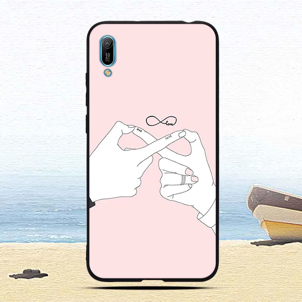 Роскошный силиконовый чехол из ТПУ для Huawei Enjoy 9e милый Ультратонкий с кошкой