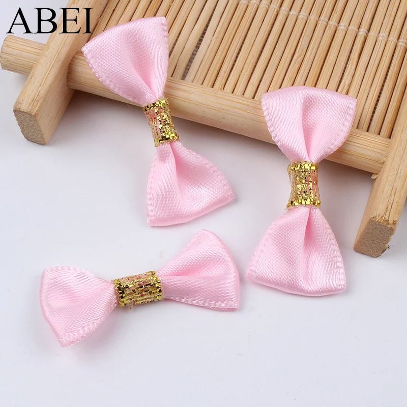 100pcs/lot Mini Bows Satin Ribbon Bow Ties For Wedding Party Scrapbook Gift Box Decoration DIY Handmade Sewing Craft Ornaments | Дом и сад