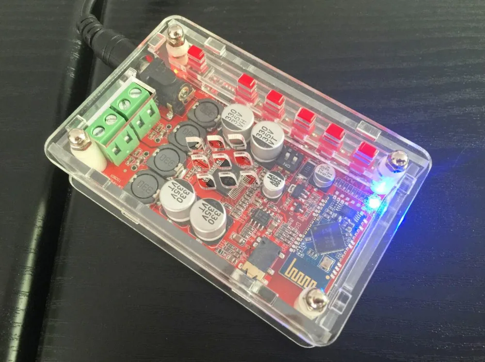 Цифровой усилитель мощности TDA7492P 50 Вт + беспроводной Bluetooth 4 0 аудио приемник Hi-Fi