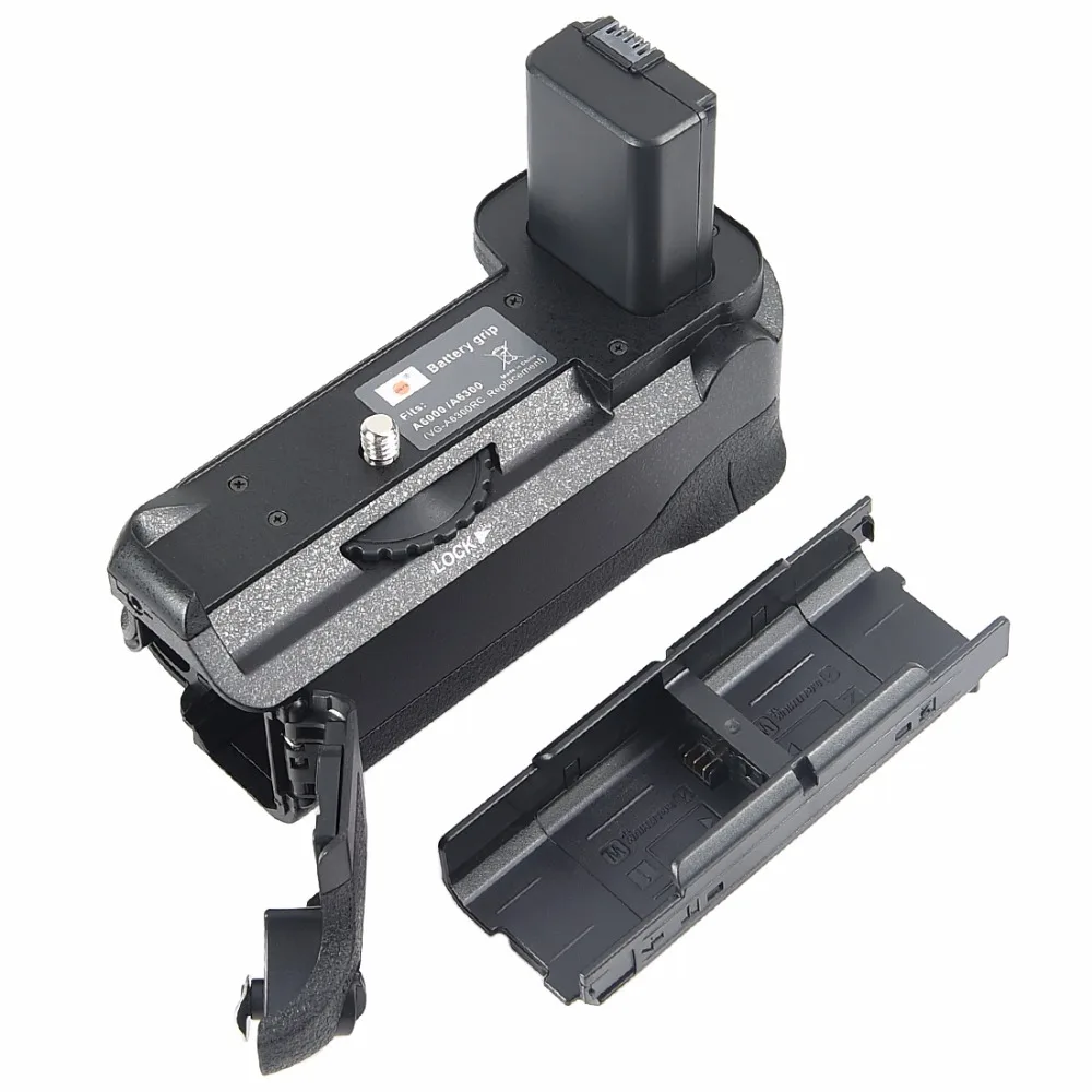 DSTE Multi-Power Vertical Battery Grip Handgrip Holder Remote Control with 2PCS NP-FW50 for Sony A6000 A6300 Camera | Электроника