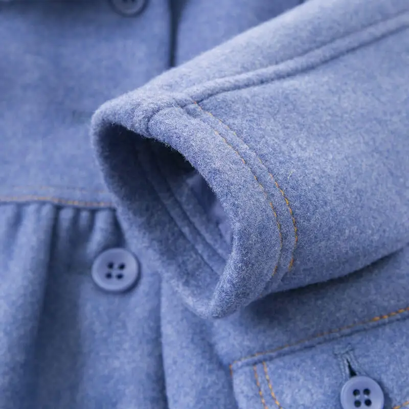 DBA7927 dave bella/осеннее модное пальто для маленьких девочек детская верхняя одежда