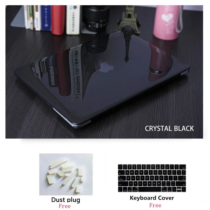 Кристальный чехол для ноутбука с клавиатурой + Пылезащитная пленка Apple Macbook Pro Retina