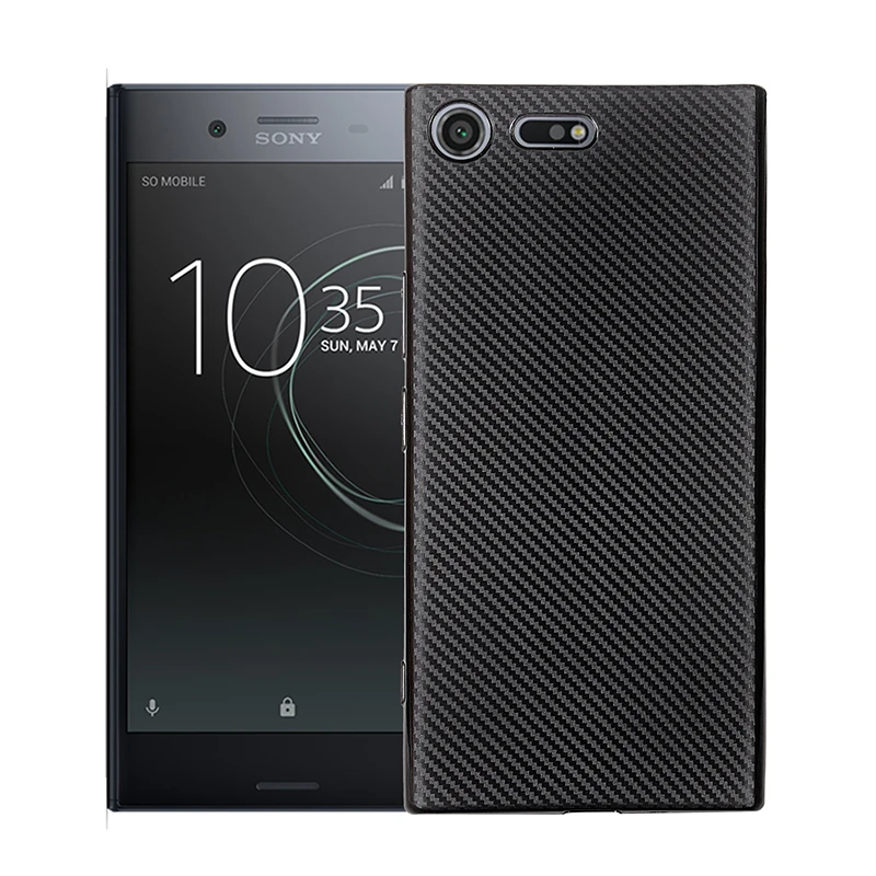 Чехол для sony Xperia L2 XA1 XA2 C6 ULTRA PLUS XZ1 XZ2 XZ4 Compact XZ Премиум силиконовый мягкий чехол для телефона из ТПУ - Цвет: black