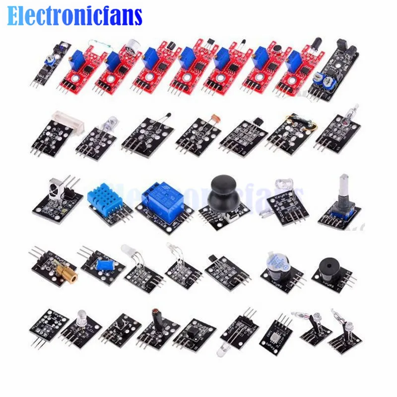 Набор датчиков 37 в 1 для Arduino Raspberry Pi модуль обучающего датчика начинающих
