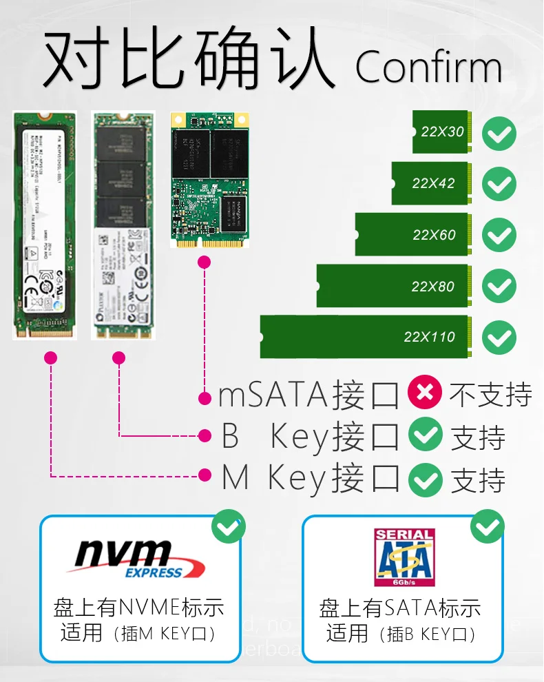 JEYI SK7 M.2 NVMe SSD NGFF для PCI-E X4 адаптер M ключ B ключ двойной интерфейс карты Suppor PCI Express3.0 двойное напряжение 12v+ 3,3 v SATA3