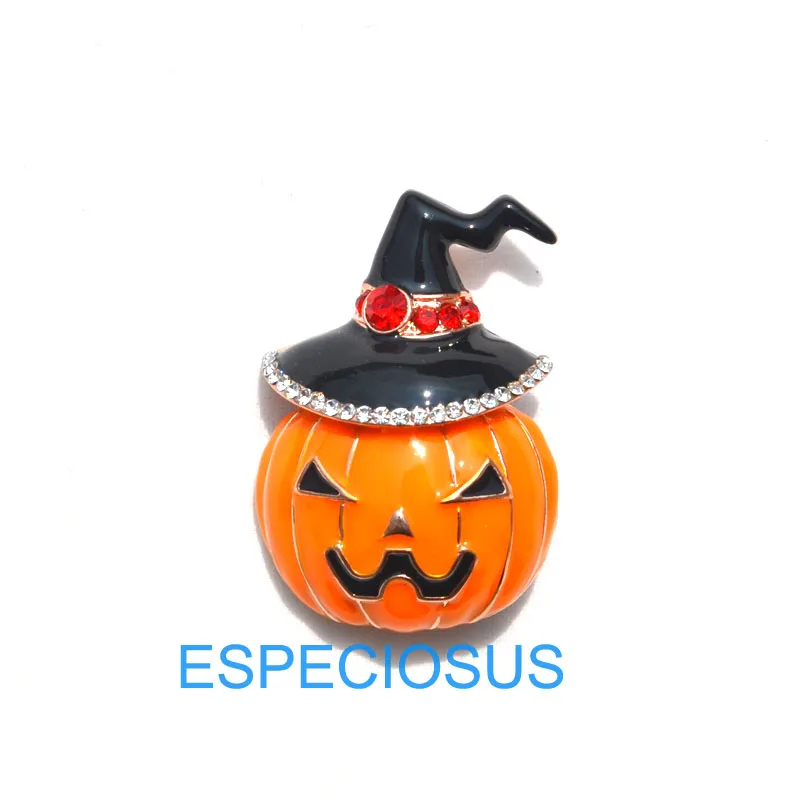 Halloween Pumpkin Элегантная булавка Золотой Рождественский елочный женский подарок Рождественская одежда нагрудная булавка аксессуары ювелирные изделия окрашенные Брошь Стразы - Окраска металла: Halloween Pumpkin