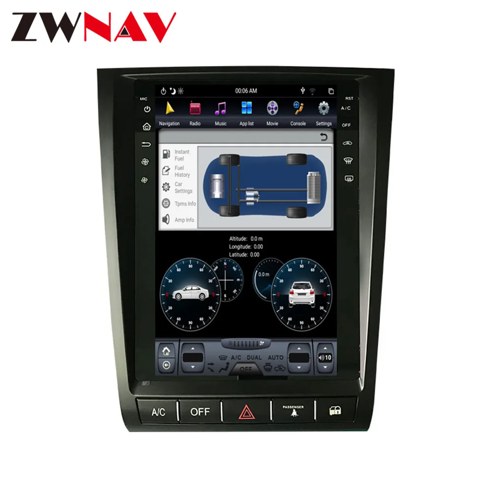 ZWNVA Тесла ips экран Android 8,1 система автомобиля без DVD плеер радио gps навигация для lexus GS GS300 GS350 GS450 GS460 2004-2011