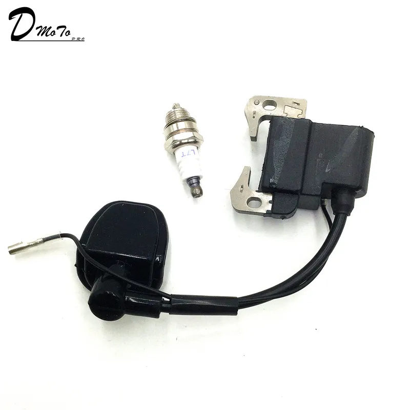 Катушка зажигания для квадроцикла 43cc 47cc 49cc с 2 тактным двигателем и свечей