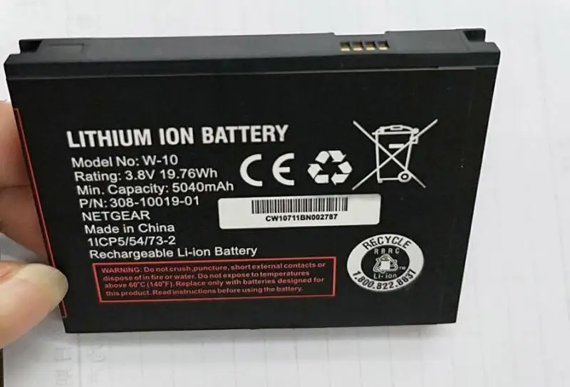Новинка 5040 mAh/19.76Wh 3 8 V W10 W 10 сменная батарея для NETGEAR NightHawk M1 MR1100 с подставка