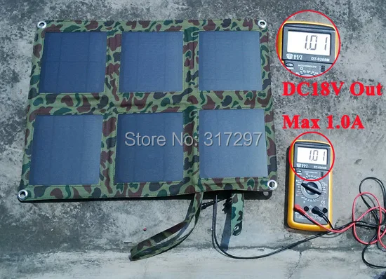 GX ENERGY 18 Вт складной Панели солнечные с максимальной точкой мощности, Солнечный контроллер заряда Портативный на солнечных батареях 12V Батарея Зарядное устройство