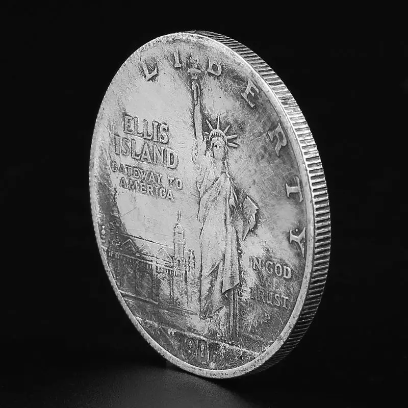 1906 статуя свободы США с факелом памятная монета | Дом и сад