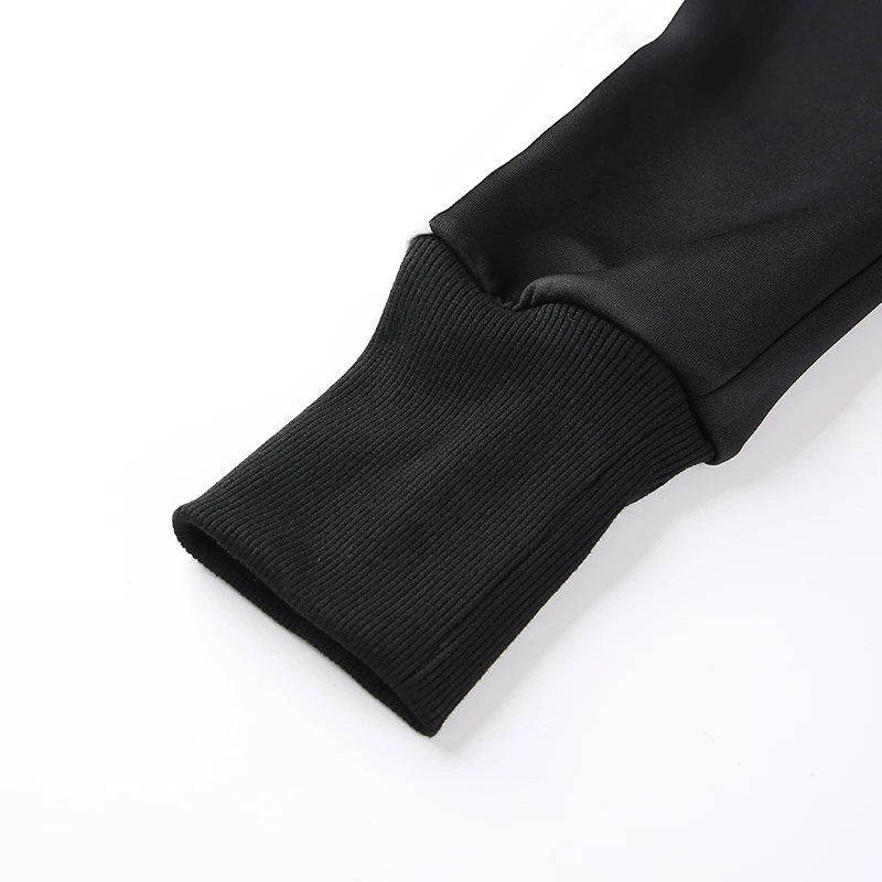 Sweetown стимпанк пальто и куртки для женщин осень Chaqueta Mujer уличная укороченная полосатая Лоскутная куртка с длинным рукавом
