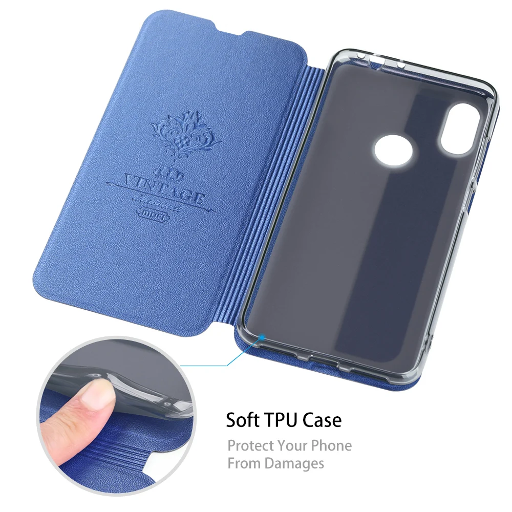 Чехол Red mi 7 крышка MOFI для Xiaomi mi Red mi 7 откидной корпус Xio mi Coque ТПУ чехол из искусственной кожи чехол-книжка противоударный