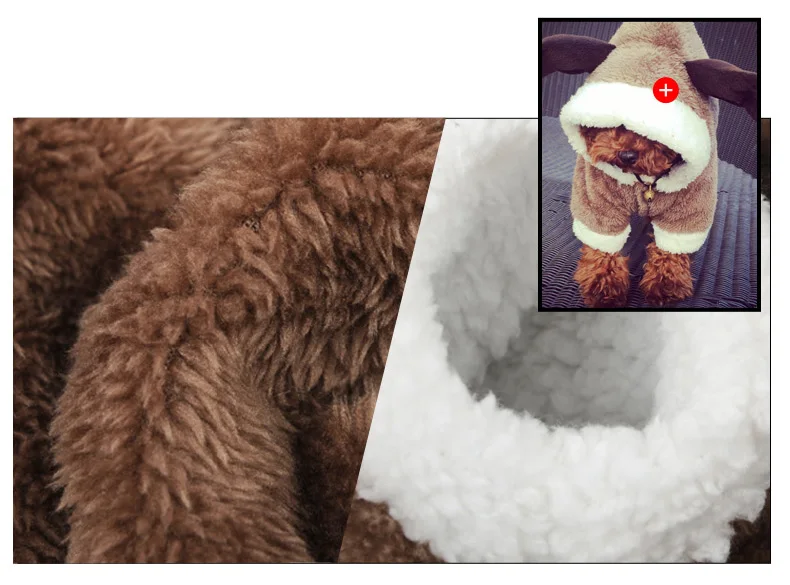 HOOPET Pet Cosplsy костюм Рождество Лось супер мягкая толстовка для маленькой собаки комбинезон зима осень# K