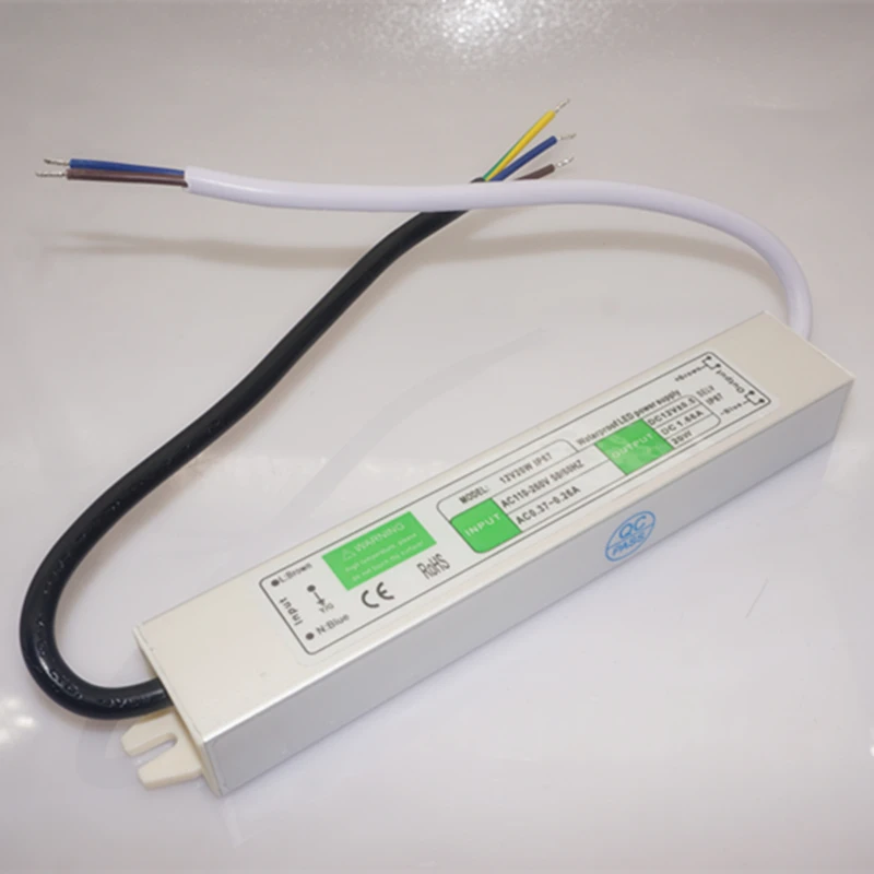 Оптовая продажа для детей возрастом от 1 до шт AC к DC 12 V 20 W Водонепроницаемый IP67 электронный светодиодный