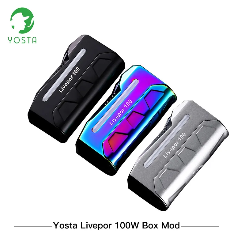 Оригинальный Yosta Livepor 100 коробка MOD Вт электронная сигарета мод быстрой стрельбы