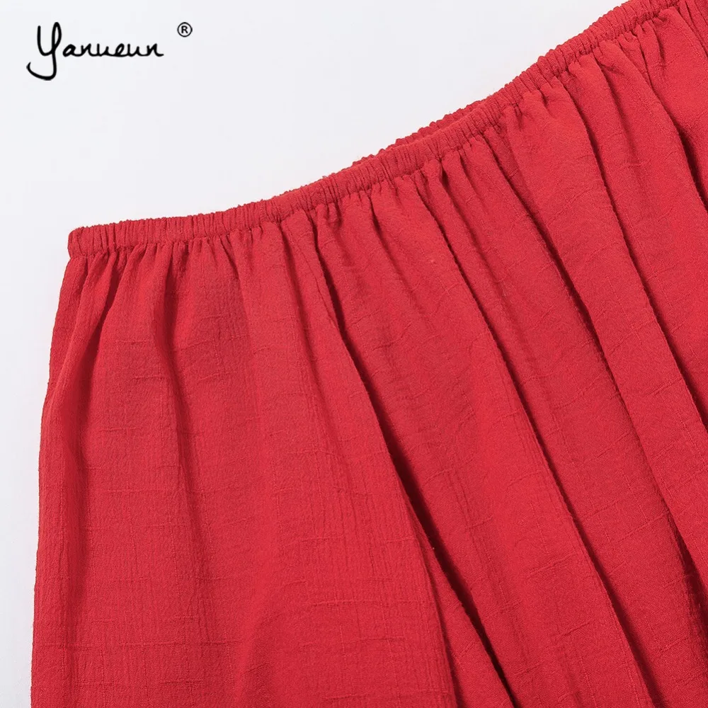 Yanueun/2018 г. мини платье с длинными рукавами однотонные праздничные платья косой