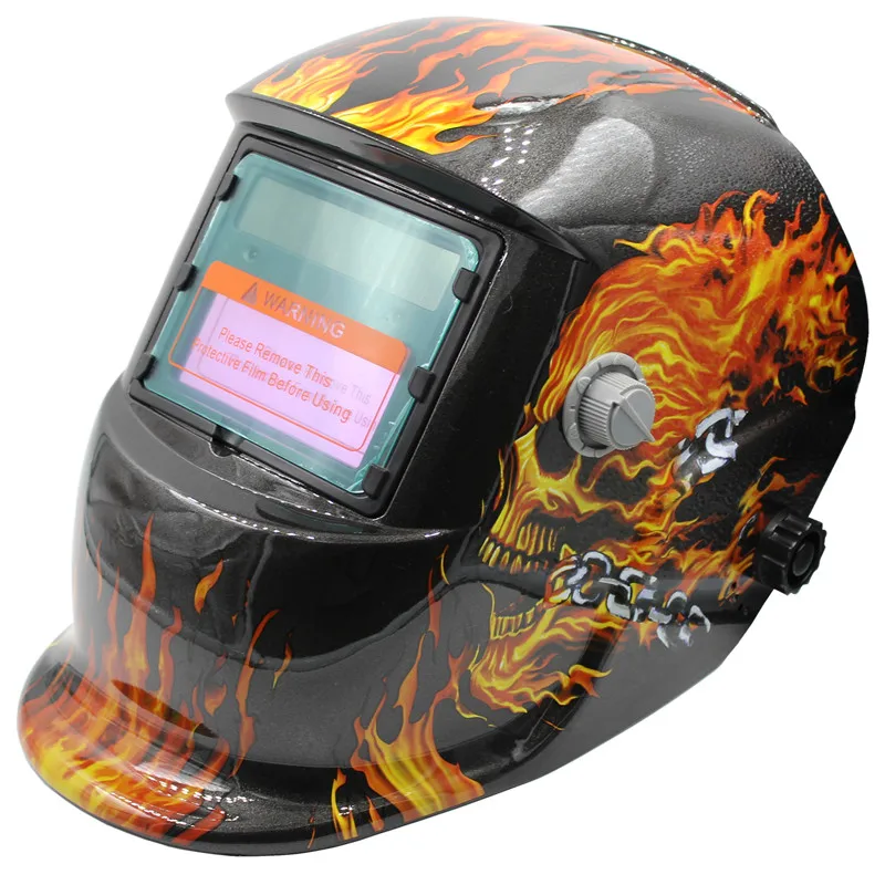 Skull Solar auto darkening TIG MIG MMA electric welding mask/helmet/welder cap/welding lens for machine LYG-8530A | Инструменты
