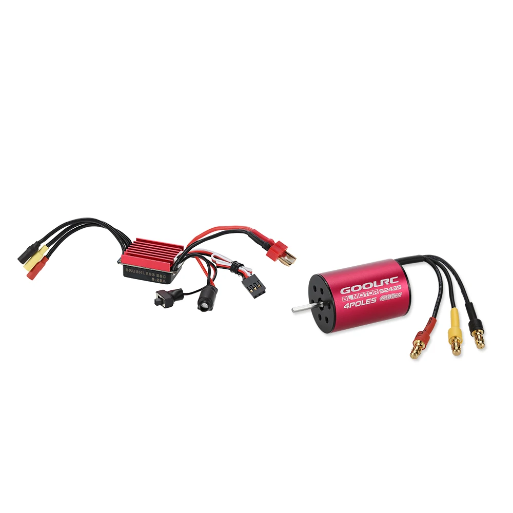 Оригинальный Бессенсорный бесщеточный двигатель GoolRC S2435 1/16 кВ и комбинированный