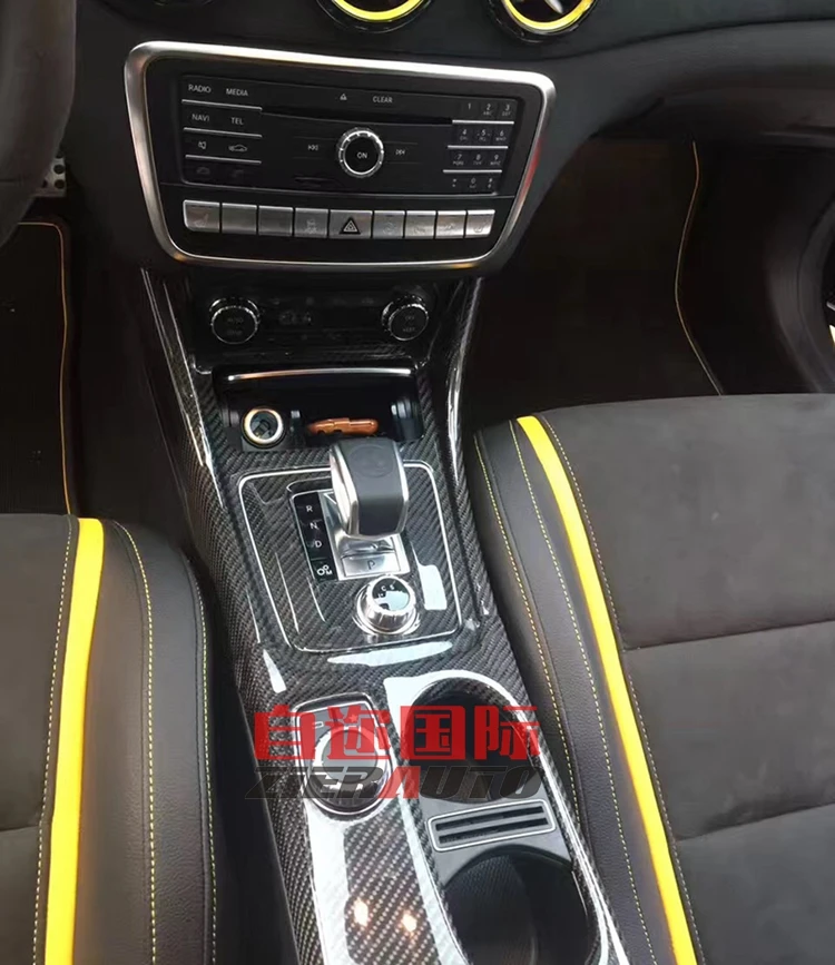 Подходит для Mercedes Benz A45 CLA45 GLA45 AMG внутреннее украшение из углеродного волокна|amg