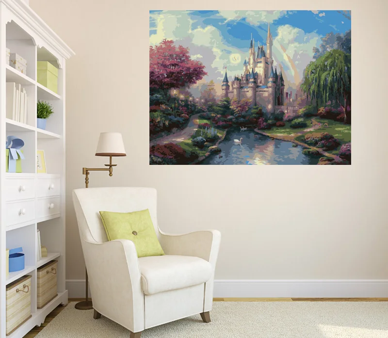 Набор для рисования по номерам на холсте 50 х65 см | Дом и сад