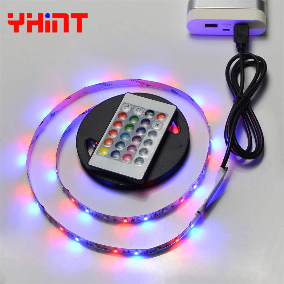 5 в USB мощность 3528/2835 60led/m RGB SMD Светодиодная лента 0 м 30led 1 60led 2 120led полоса ТВ