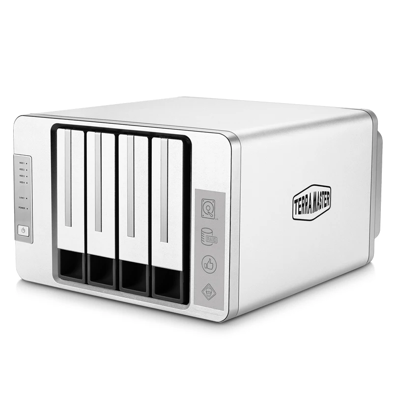 TerraMaster 3 5/2 5 дюйма 4Bay HDD NAS облачный сервер для домашнего/офисного хранения ЦП DDR3