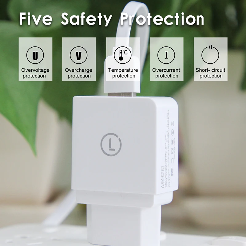 LICHEERS QC 3 0 Быстрая зарядка USB зарядное устройство для Samsung Galaxy S9/S8/S7 3.0 мобильный
