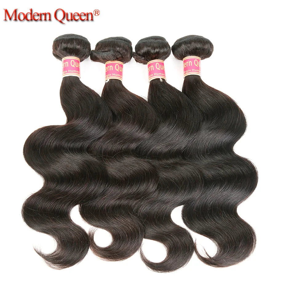 Queen Hair Products Бразильские Объемная Волна 4 Связки Бразильского Виргинские Волос