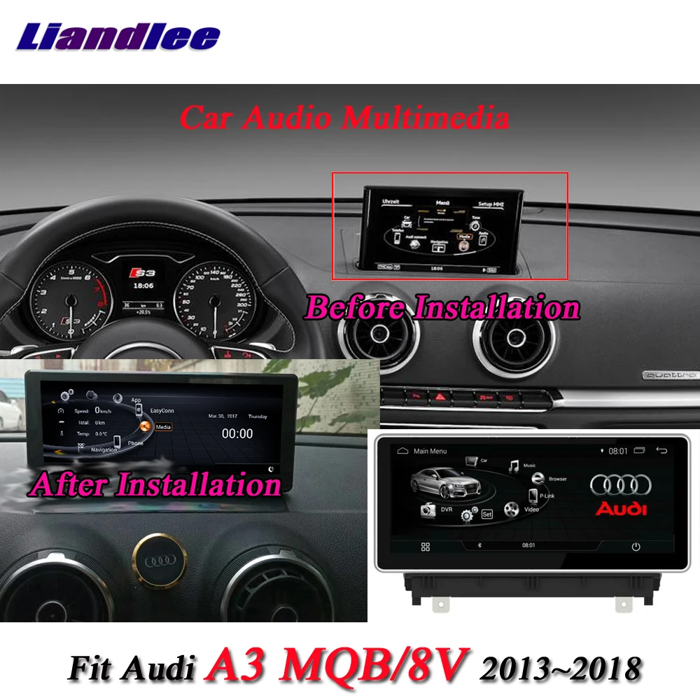 Liandleeавтомобильный Android Системы для Audi A3 8 V 2013~ с магнитола с AUX ТВ BT CD DVD плеер gps-навигатор BT Экран мультимедиа