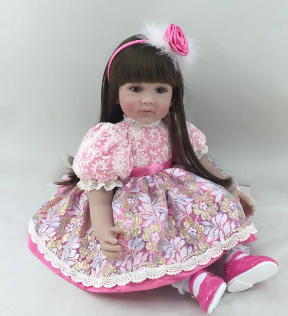 

Кукла-младенец DollMai, 60 см, из силикона и винила, куклы-принцессы игрушки