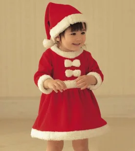 2016 Hot Sale Good Quality 2-8 years Baby Santa Suit Girl Boy Novelty Costume Dress Christmas clothing set | Детская одежда и
