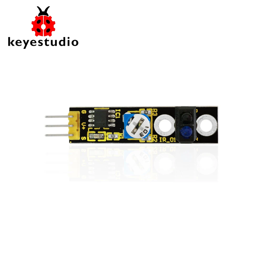 Бесплатная доставка! Модуль датчика отслеживания линии Keyestudio Белый/Черный