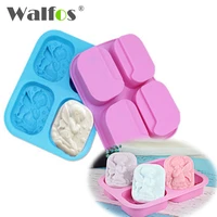 4 hole angels food grade silicone material angel couple soap mold cake maker tool
