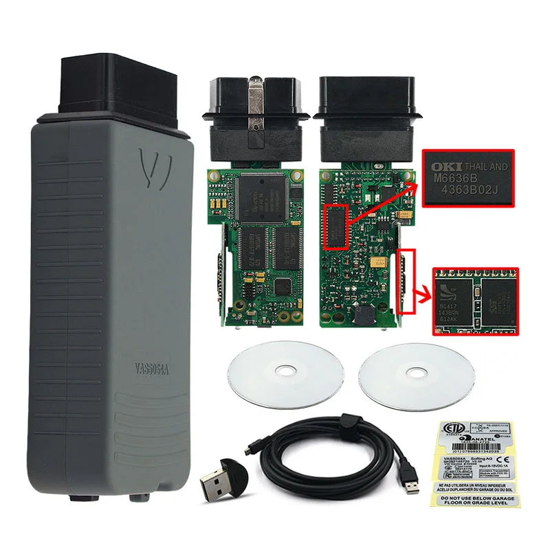 Оригинальный VAS5054A ODIS V4.4.1 VAS 5054A OKI полный чип 5054 4.4.10 Bluetooth AMB2300 OBD2 инструмент