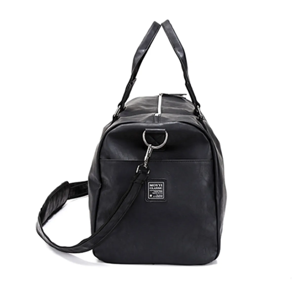 2021 New Black Men Travel Duffle Bags Waterproof PU Leather Handbags Shoulder Bag For Women Man Totes Large Capacity Weekend | Багаж и