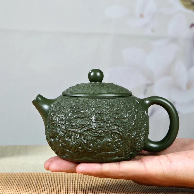 Оригинальный чайник Yixing куб. См китайский чайный сервиз из фиолетовой глины с