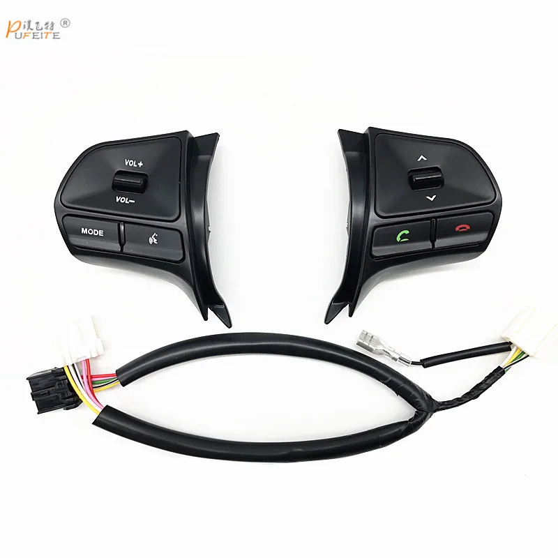 С Bluetooth! для KIA K2 Рио Многофункциональный кнопку руль для аудио и Bluetooth управления с легкой