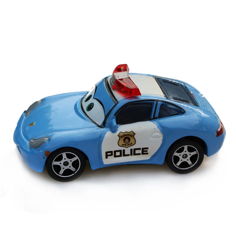 Disney Pixar Cars Lightning Mcqueen Police Sally 1:55 литые под давлением металлические модельные