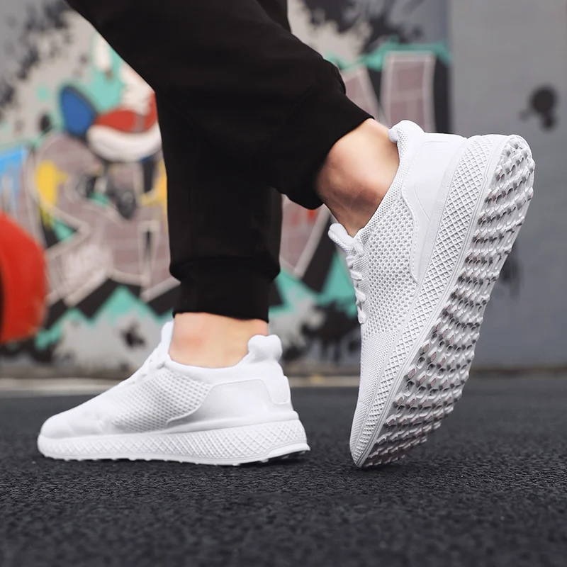 VastWave Flyknit мужские Сникеры мужские летние дышащие повседневные туфли для мужчин прогулочная Беговая обувь Zapatos De Hombre