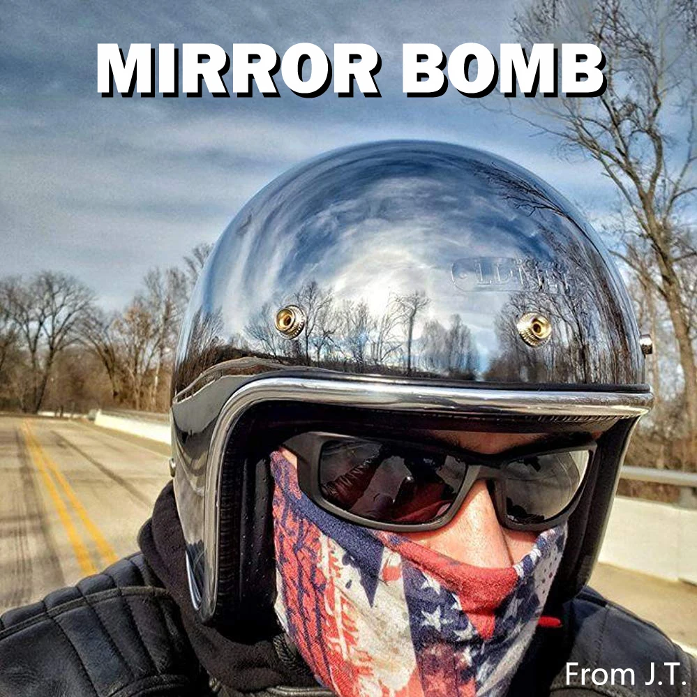 LDMET винтажный мотоциклетный шлем jet capacetes de motociclista Щепка хром vespa cascos para moto Кафе racer зеркало